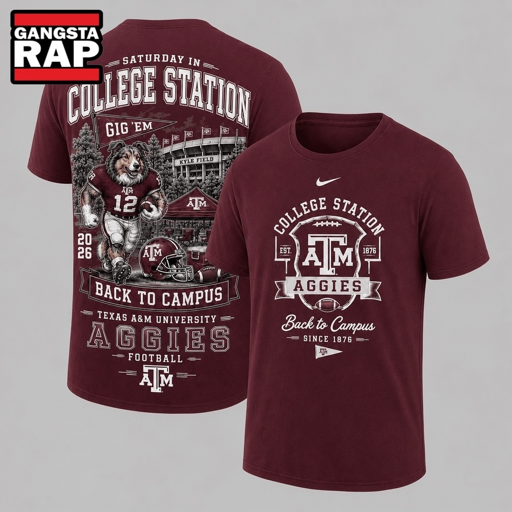 Texas A&M Aggies 2026 NCAA Back To Campus 3D Shirt , NCAA 3D Shirt Texas A M Aggies 2026 Ncaa Back TO Campus 3D Shirt