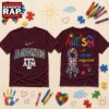Texas A&M Aggies NCAA Autism Awareness Puzzle Ribbon T Shirt , NCAA 3D Shirt 8 Texas A&M Aggies NCAA Autism Awareness Puzzle Ribbon T Shirt , NCAA 3D Shirt Texas A M Aggies Ncaa Autism Awareness Puzzle Ribbon T Shirt