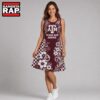 Texas A&M Aggies NCAA Sporty Floral Elegance Women’s Sleeveless Dress, NCAA Women Dress Shirt Texas A M Aggies Ncaa Sporty Floral Elegance Women S Sleeveless Dress