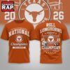 Texas Longhorns NCAA Road to Glory 2026 Football Champions 3D Shirt , NCAA 3D Shirt Texas Longhorns Ncaa Road TO Glory 2026 Football Champions 3D Shirt