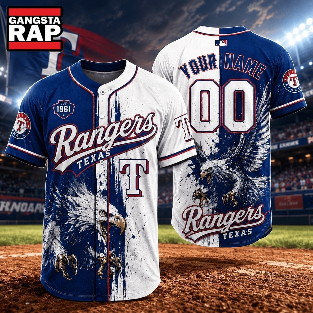Texas Rangers 2026 MLB Eagle America Personalized Baseball Jersey , MLB Baseball Jersey Texas Rangers 2026 Mlb Eagle America Personalized Baseball Jersey