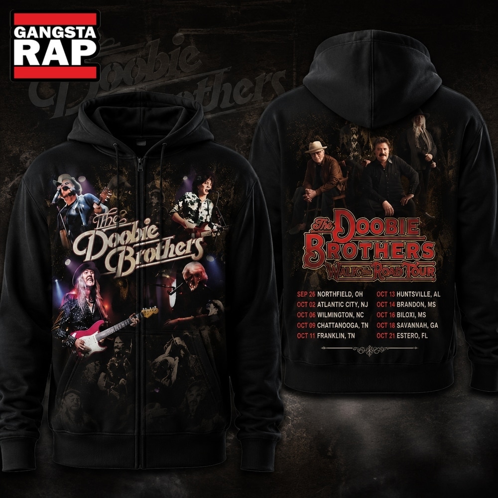 The Doobie Brothers Rock Band Clothes Concert Tour Zip Hoodie , Music Trend Shirt The Doobie Brothers Rock Band Clothes Concert Tour Zip Hoodie , Music Trend Shirt