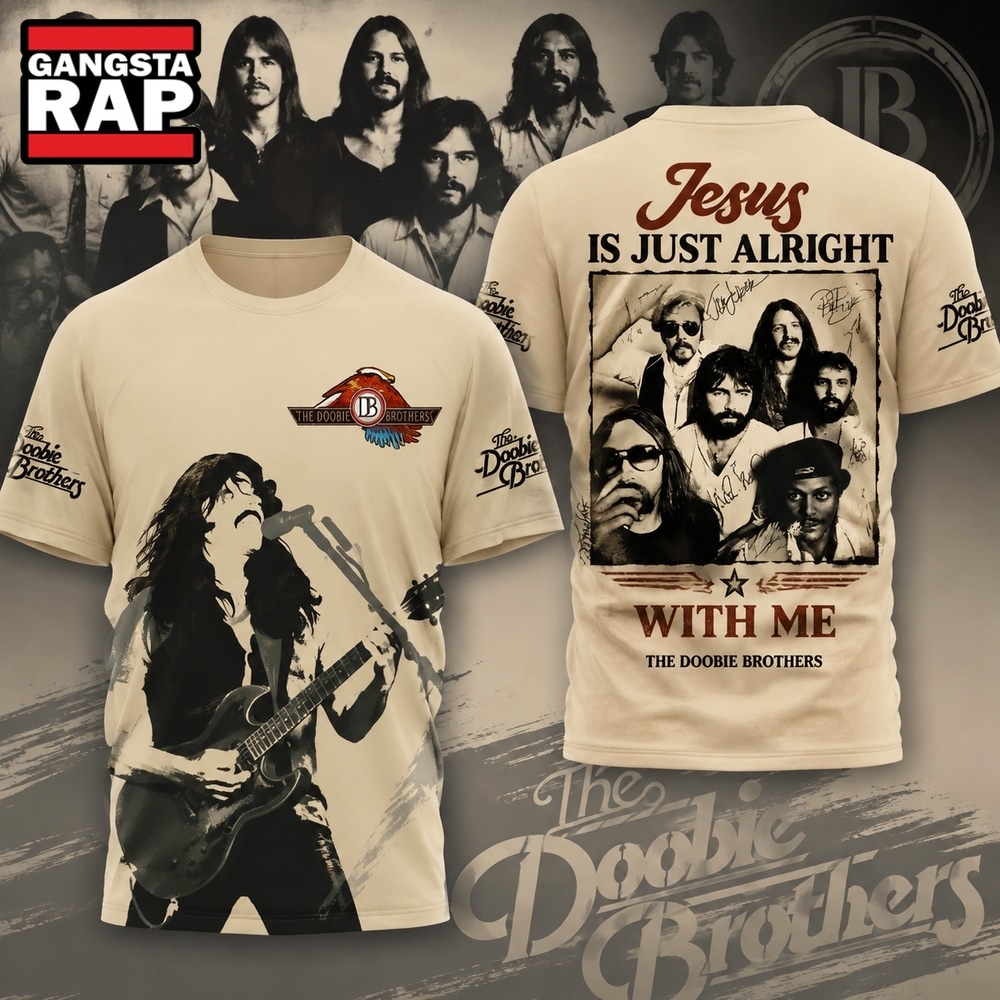 The Doobie Brothers With Me AOP 3D T Shirt , Music Trend Shirt The Doobie Brothers With Me AOP 3D T Shirt , Music Trend Shirt