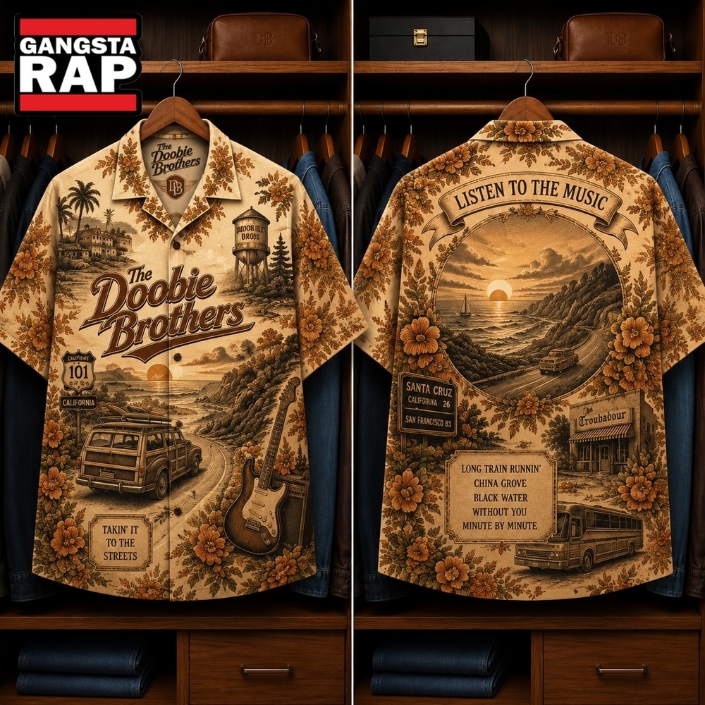 The Doobie Brothers Woody Car Guitar Classic Rock Hawaiian Shirt , Music Hawaiian Shirt The Doobie Brothers Woody Car Guitar Classic Rock Hawaiian Shirt , Music Hawaiian Shirt