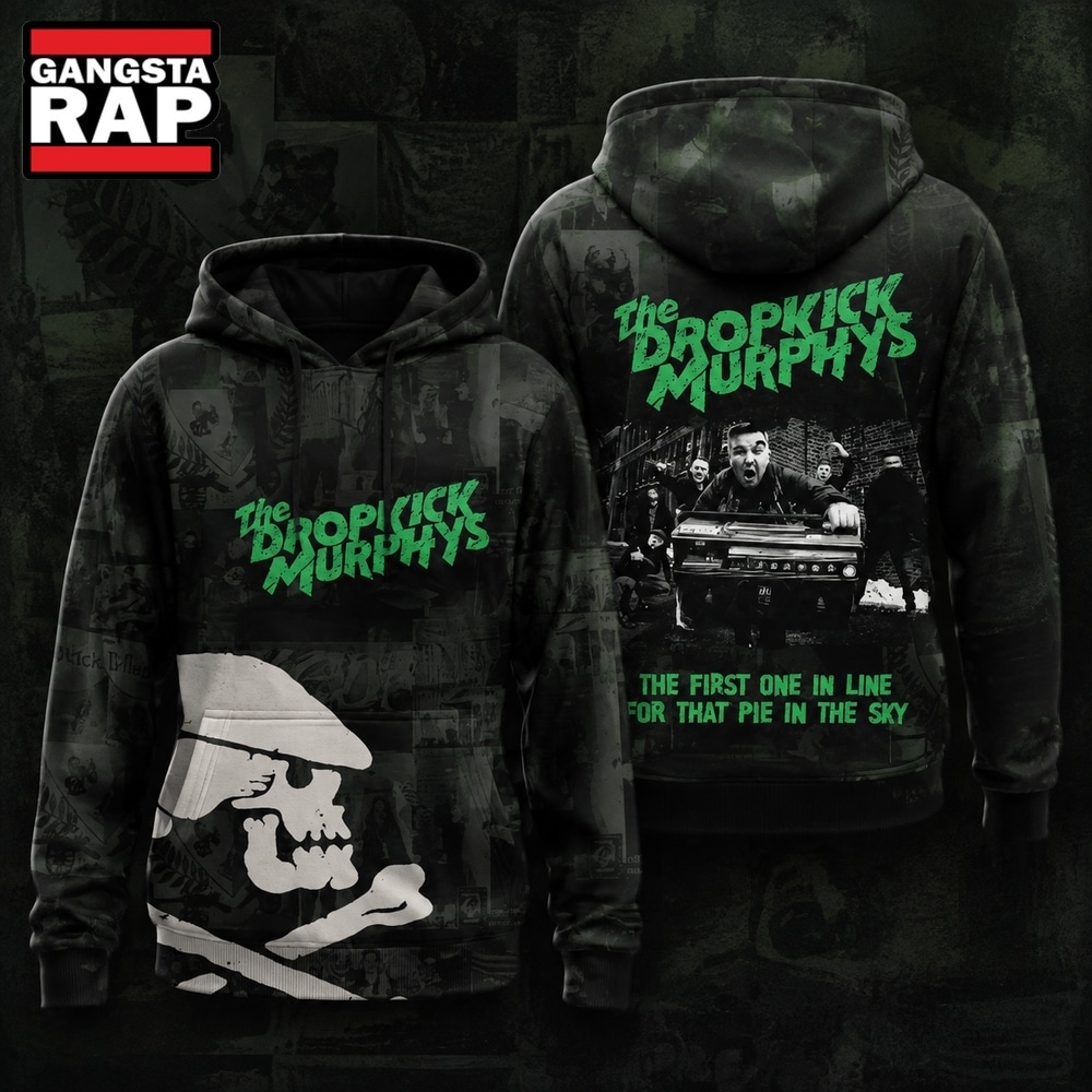 The Dropkick Murphys The First One In Line For That Pie In The Sky Hoodie , Trending 3D Music Shirt The Dropkick Murphys The First One IN Line For That Pie IN The Sky Hoodie