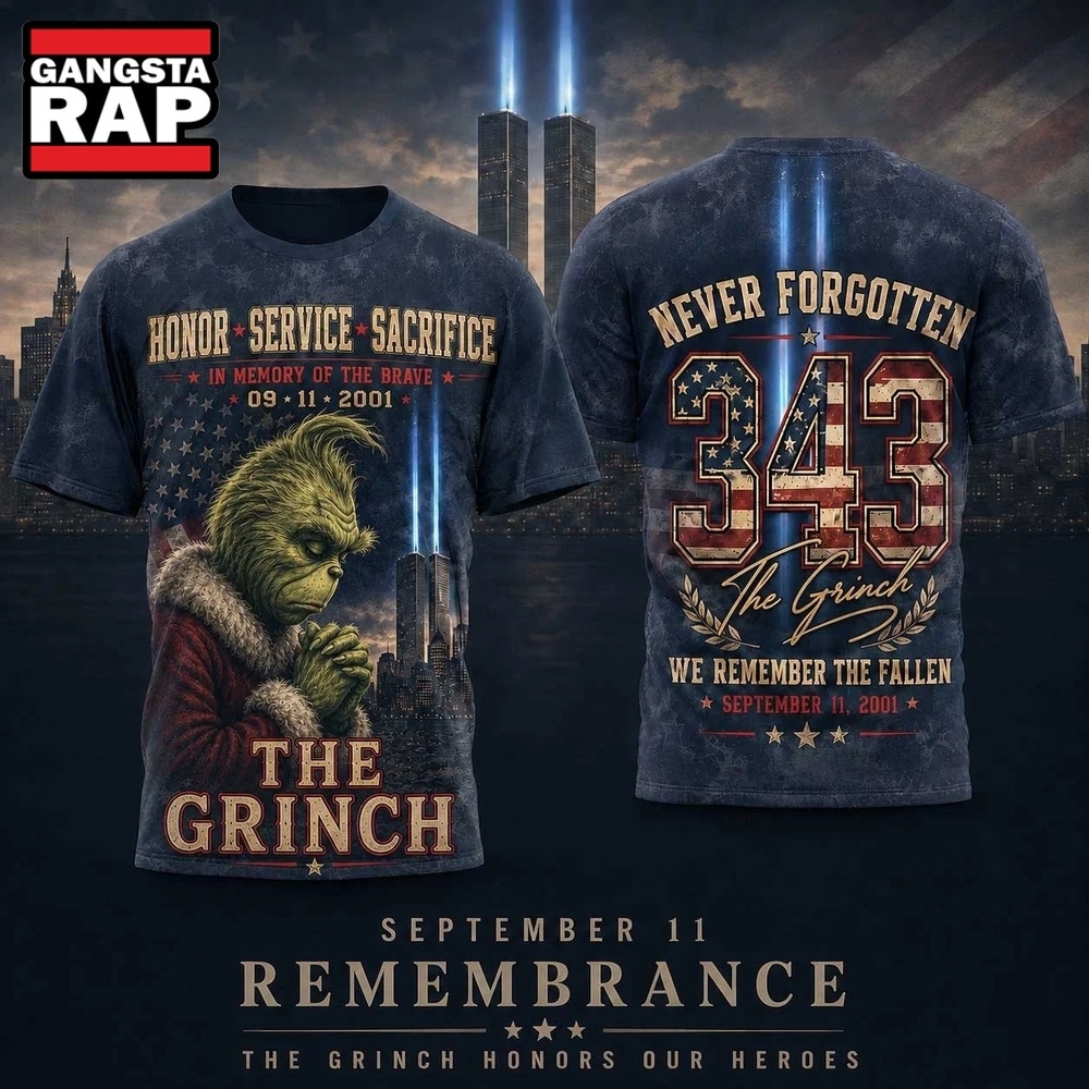 The Grinch 911 Tribute Twin Towers 343 Number 3D Shirt, Trending 3D Music Shirt The Grinch 911 Tribute Twin Towers 343 Number 3D Shirt, Trending 3D Music Shirt