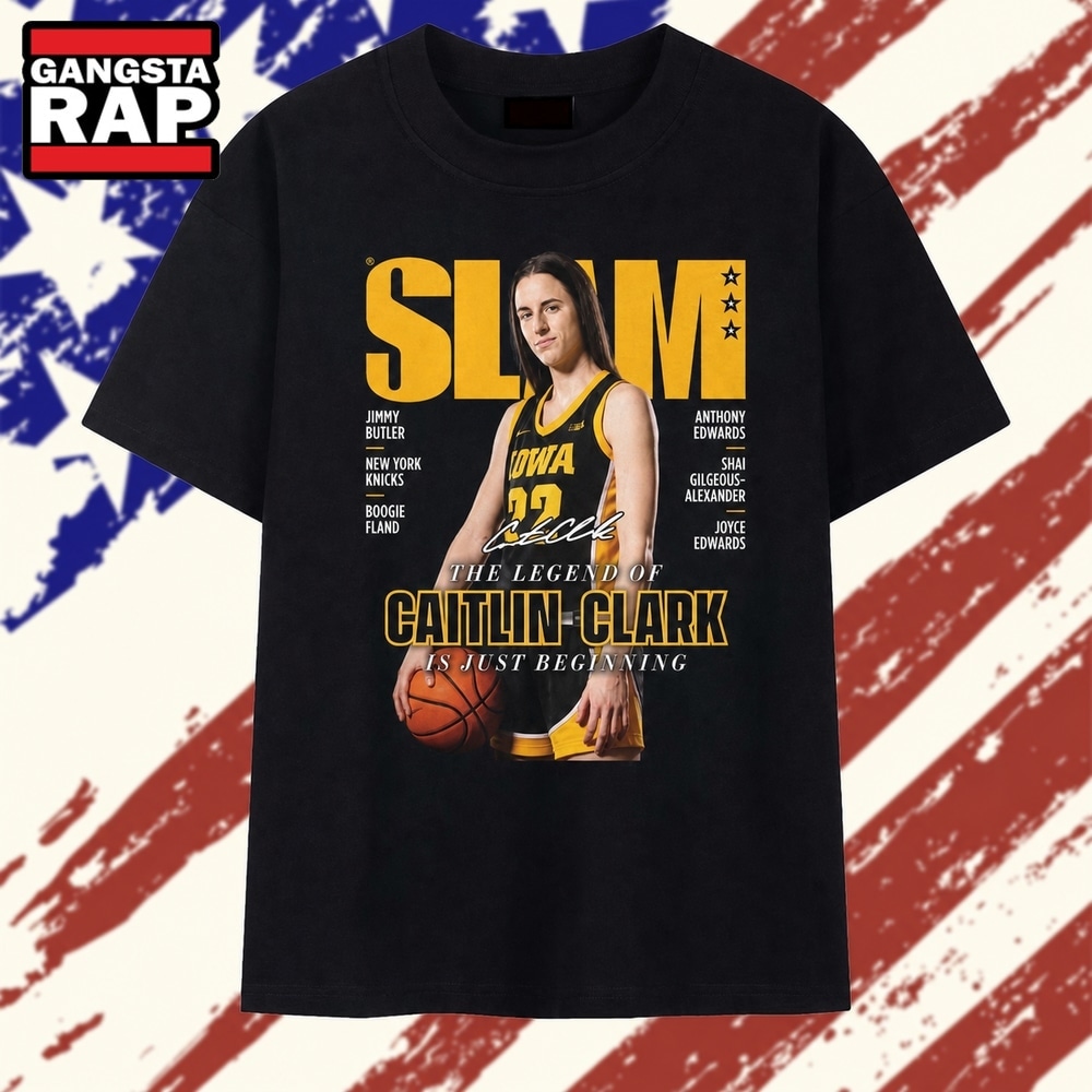 The Legend Of Caitlin Clark SLAM Magazine Vintage Basketball T Shirt, Trending 2D Shirt The Legend OF Caitlin Clark Slam Magazine Vintage Basketball T Shirt