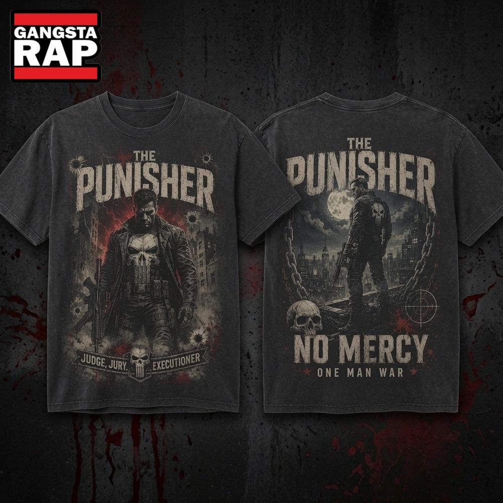 The Punisher Judge Jury Executioner No Mercy One Man War 3D Shirt, Trending 3D Music Shirt The Punisher Judge Jury Executioner No Mercy One Man War 3D Shirt, Trending 3D Music Shirt