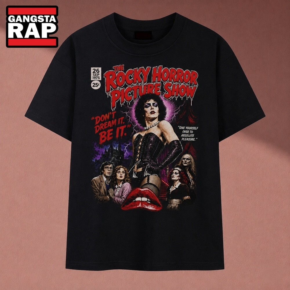 The Rocky Horror Picture Show Comic Cover Vintage Graphic T Shirt, Music 2D Shirt The Rocky Horror Picture Show Comic Cover Vintage Graphic T Shirt