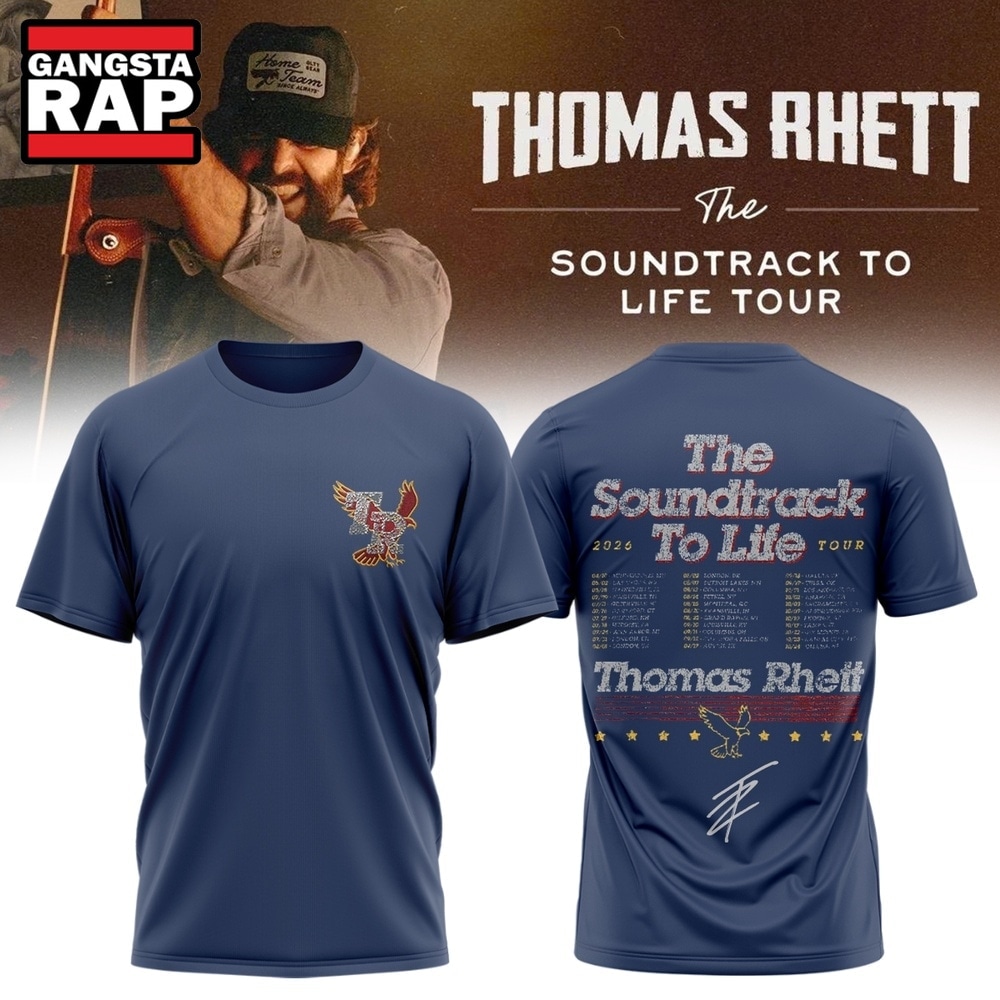 Thomas Rhett The Soundtrack to Life Tour 2026 Blue T Shirt , Music Trend Shirt Thomas Rhett The Soundtrack to Life Tour 2026 Blue T Shirt , Music Trend Shirt