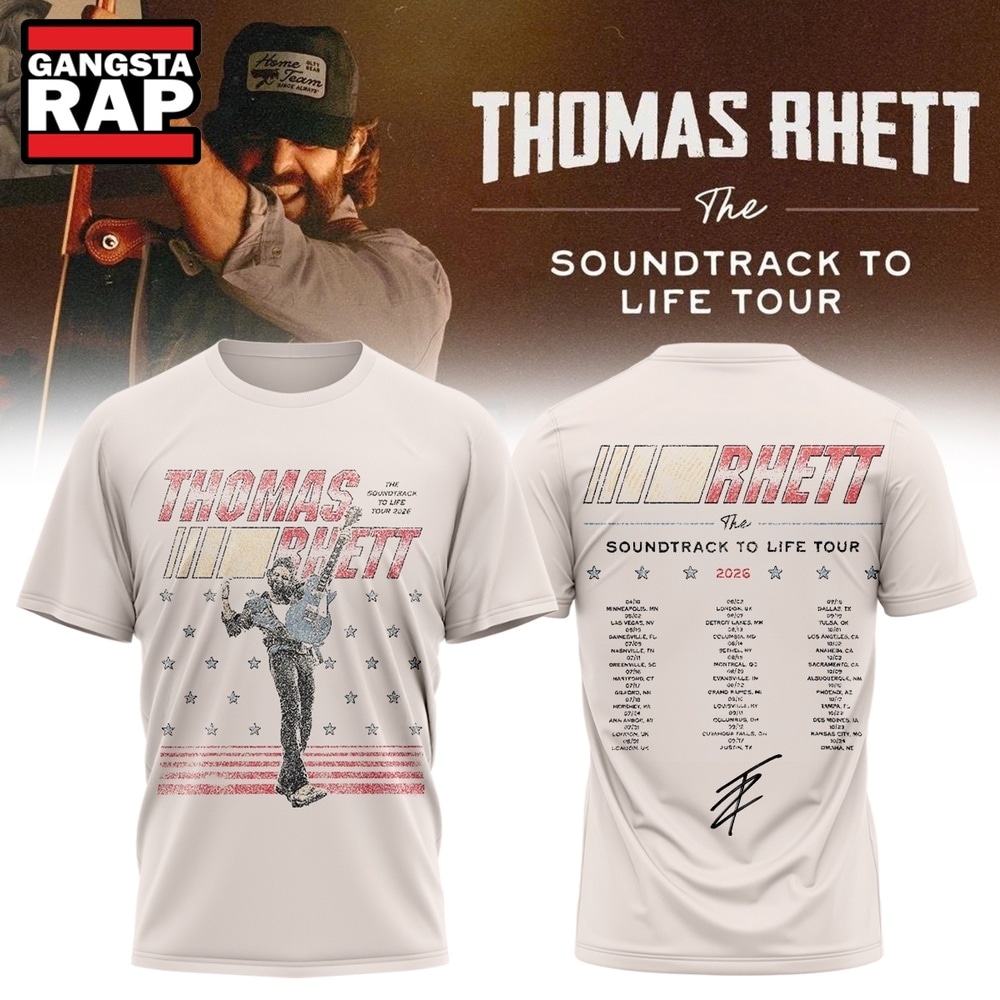 Thomas Rhett The Soundtrack to Life Tour 2026 New Design T Shirt , Music Trend Shirt Thomas Rhett The Soundtrack to Life Tour 2026 New Design T Shirt , Music Trend Shirt