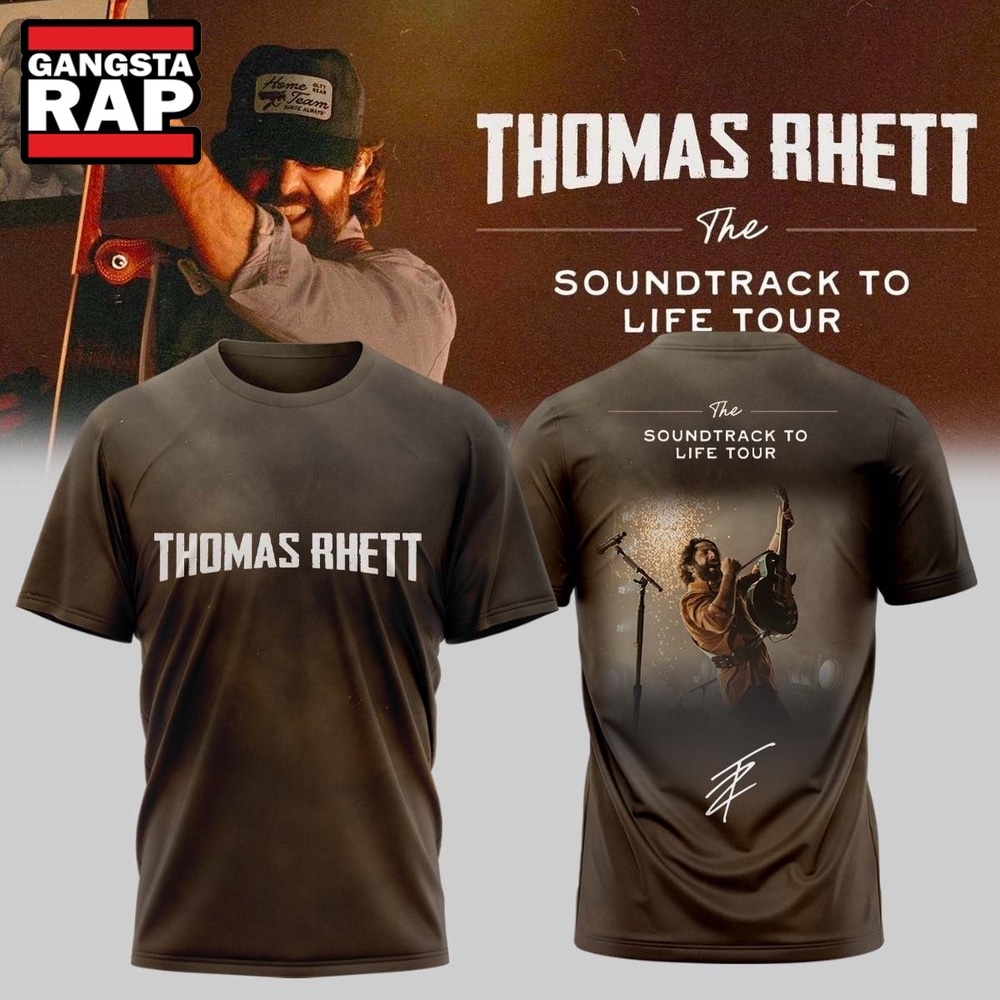 Thomas Rhett The Soundtrack to Life Tour 2026 Signature Graphic 3D Shirt , Music Trend Shirt Thomas Rhett The Soundtrack to Life Tour 2026 Signature Graphic 3D Shirt , Music Trend Shirt