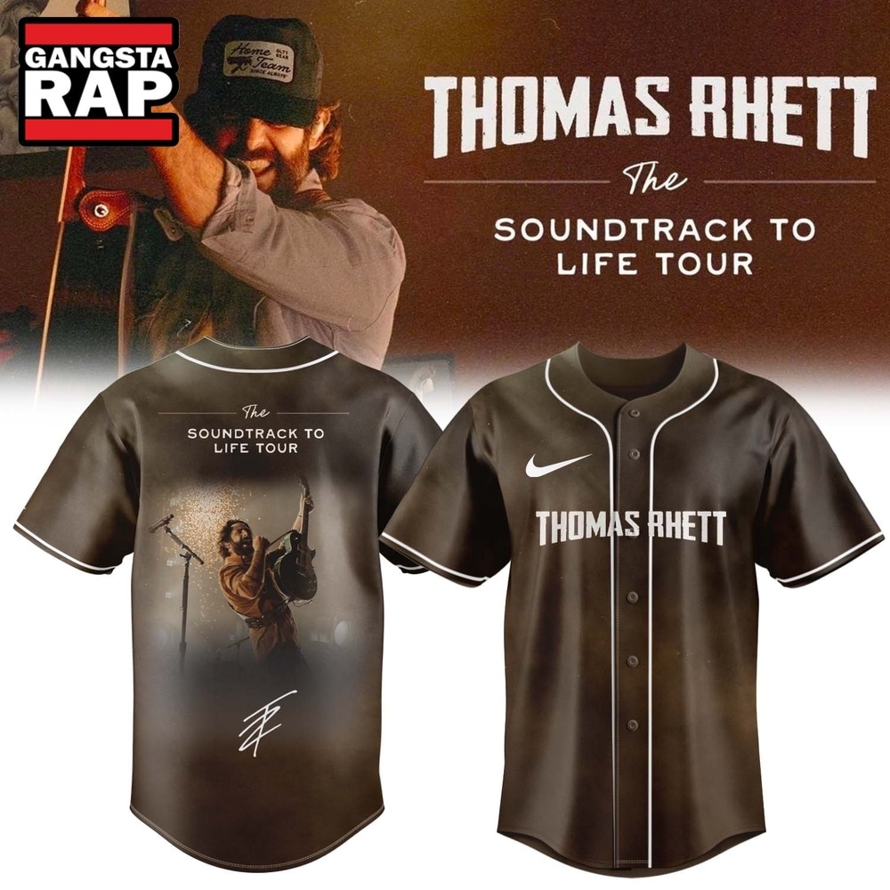 Thomas Rhett The Soundtrack to Life Tour Limited Edition Signature Baseball Jersey , Music Fans Jersey Shirt Thomas Rhett The Soundtrack to Life Tour Limited Edition Signature Baseball Jersey , Music Fans Jersey Shirt