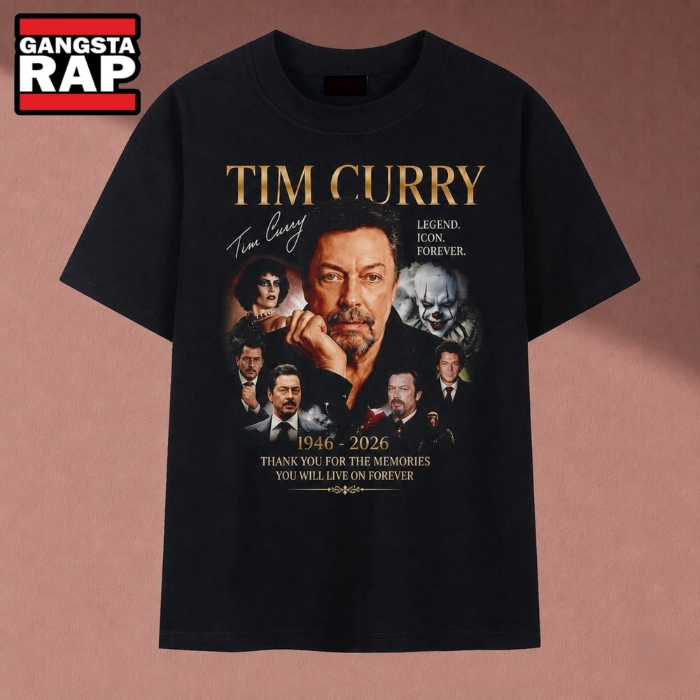 Tim Curry 1946 2026 Legend Icon Forever Movie Collage T Shirt, Music 2D Shirt Tim Curry 1946 2026 Legend Icon Forever Movie Collage T Shirt