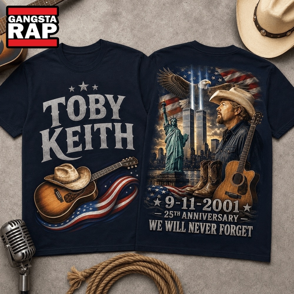 Toby Keith 9 11 Memorial 25th Anniversary 3D Shirt , Music Trend Shirt Toby Keith 9 11 Memorial 25th Anniversary 3D Shirt