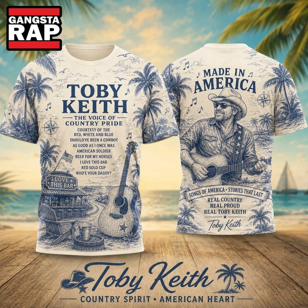 Toby Keith Palm Tree Vintage Poster 2026 Vintage 3D Shirt , Trending 3D Music Shirt Toby Keith Palm Tree Vintage Poster 2026 Vintage 3D Shirt