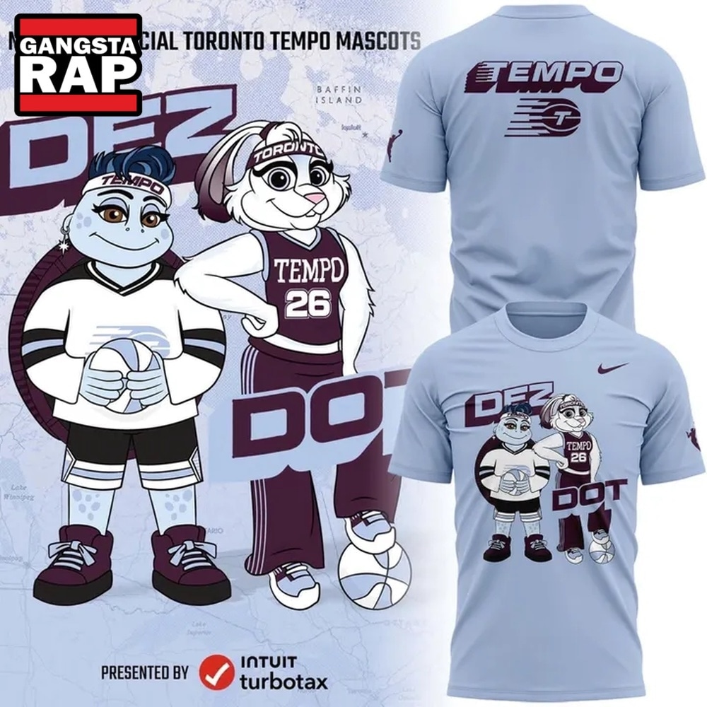 Toronto Tempo Mascots Dez & Dot T Shirt, Trending 3D Music Shirt Toronto Tempo Mascots Dez & Dot T Shirt, Trending 3D Music Shirt