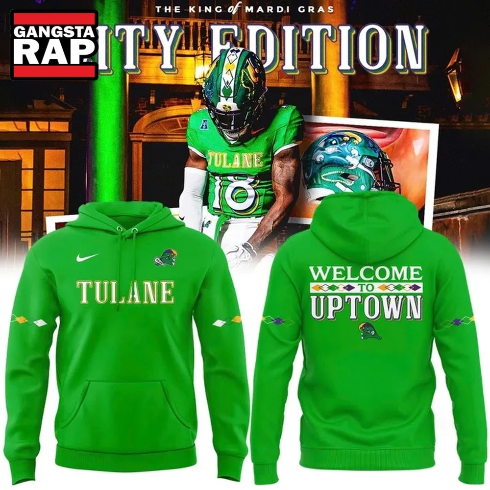 Tulane Green Wave 2026 City Edition Green Hoodie , Trending Design Shirt Tulane Green Wave 2026 City Edition Green Hoodie