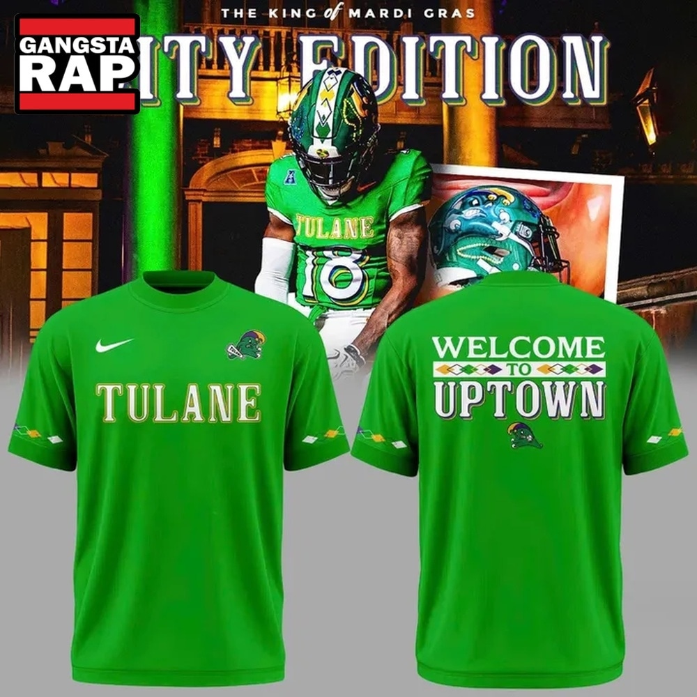 Tulane Green Wave 2026 City Edition Green T Shirt , Trending Design Shirt Tulane Green Wave 2026 City Edition Green T Shirt