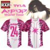 Tyla A POP World Tour Limited Edition Signature Baseball Jersey , Music Fans Jersey Shirt Tyla A Pop World Tour Limited Edition Signature Baseball Jersey