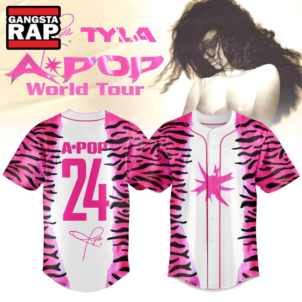 Tyla A POP World Tour Limited Edition Signature Baseball Jersey , Music Fans Jersey Shirt Tyla A Pop World Tour Limited Edition Signature Baseball Jersey