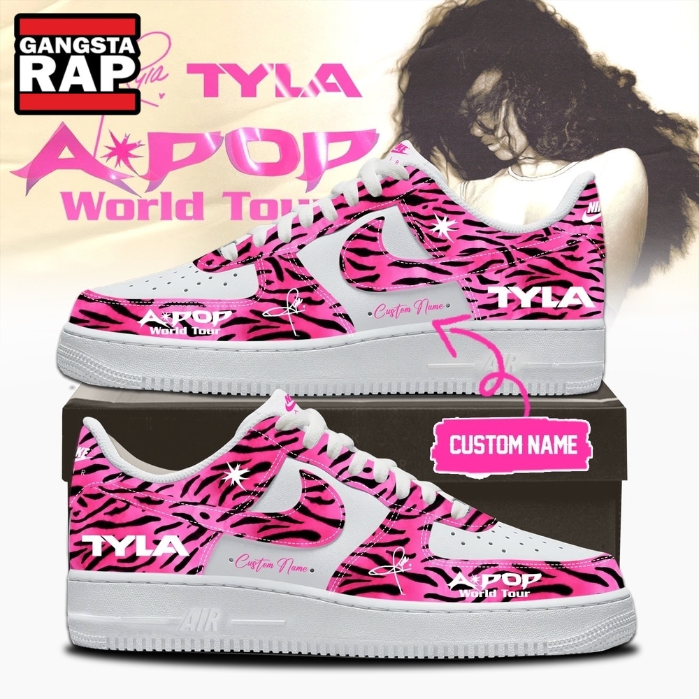 Tyla A POP World Tour Signature 2026 Air Force 1 Shoes Sneaker , Music Trending Shoes Tyla A Pop World Tour Signature 2026 Air Force 1 Shoes Sneaker