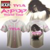 Tyla A POP World Tour Signature 2026 New Design Baseball Jersey , Music Fans Jersey Shirt Tyla A Pop World Tour Signature 2026 New Design Baseball Jersey