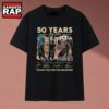U2 50 Years 1976 2026 Signatures Thank You For The Memories T Shirt, Music 2D Shirt U2 50 Years 1976 2026 Signatures Thank You For The Memories T Shirt