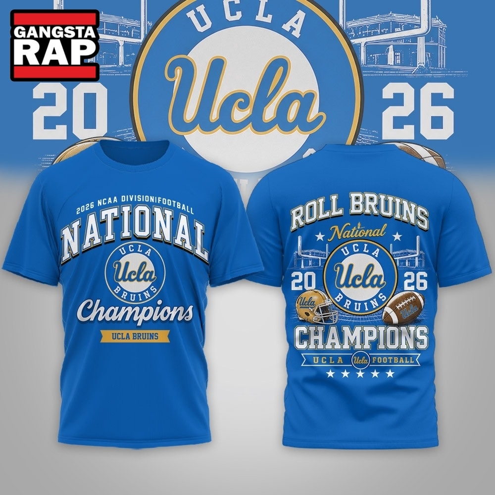 UCLA Bruins NCAA Road to Glory 2026 Football Champions 3D Shirt , NCAA 3D Shirt Ucla Bruins Ncaa Road TO Glory 2026 Football Champions 3D Shirt