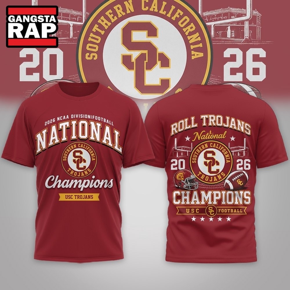 USC Trojans NCAA Road to Glory 2026 Football Champions 3D Shirt , NCAA 3D Shirt Usc Trojans Ncaa Road TO Glory 2026 Football Champions 3D Shirt