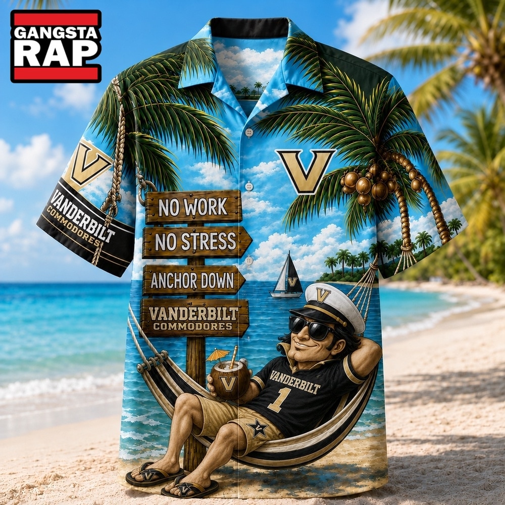 Vanderbilt Commodores NCAA No Work No Stress Hawaiian Shirt , Trending NCAA Hawaiian Vanderbilt Commodores NCAA No Work No Stress Hawaiian Shirt , Trending NCAA Hawaiian
