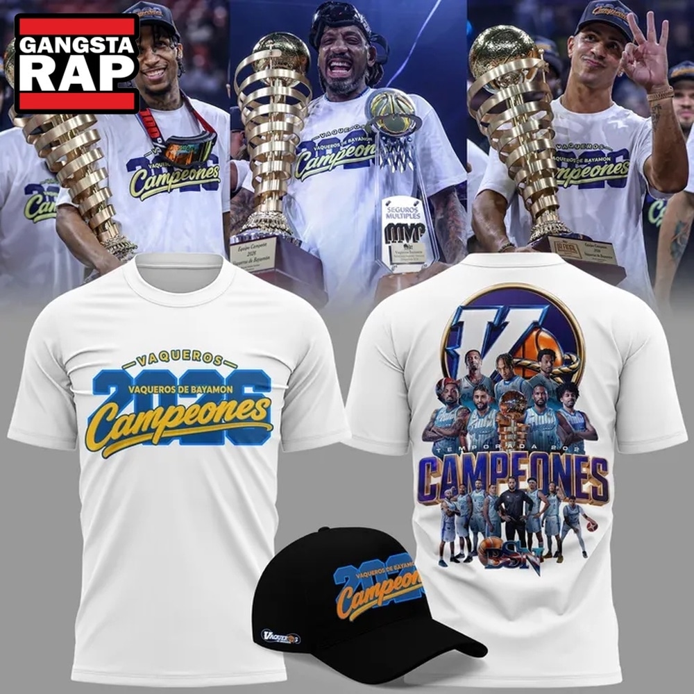 Vaqueros de Bayamon 2026 BSN Champions White 3D Shirt, Trending Design Shirt Vaqueros de Bayamon 2026 BSN Champions White 3D Shirt, Trending Design Shirt