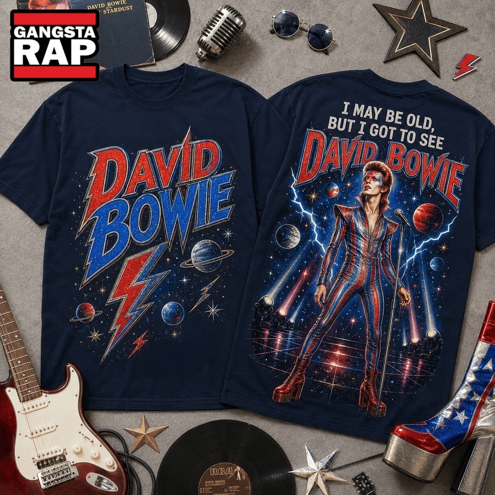Vintage David Bowie I May Be Old Graphic 3D Shirt , Music Trend Shirt Vintage David Bowie I May BE Old Graphic 3D Shirt