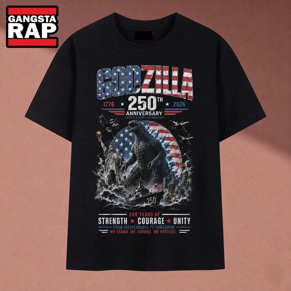 Vintage Godzilla America 250th Anniversary 1776 2026 Patriotic Graphic T Shirt, Music 2D Shirt Vintage Godzilla America 250th Anniversary 1776 2026 Patriotic Graphic T Shirt, Music 2D Shirt
