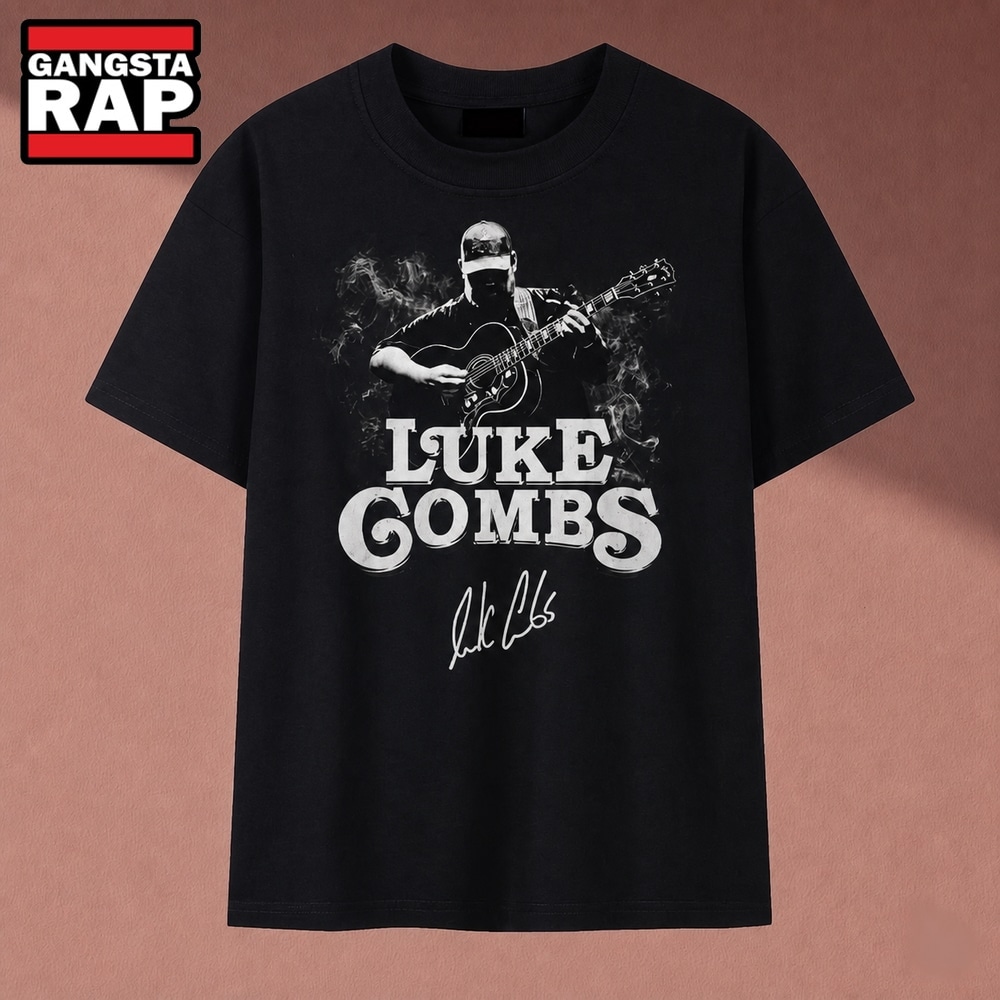Vintage Luke Combs Country Music Signature Graphic T Shirt, Music 2D Shirt Vintage Luke Combs Country Music Signature Graphic T Shirt, Music 2D Shirt