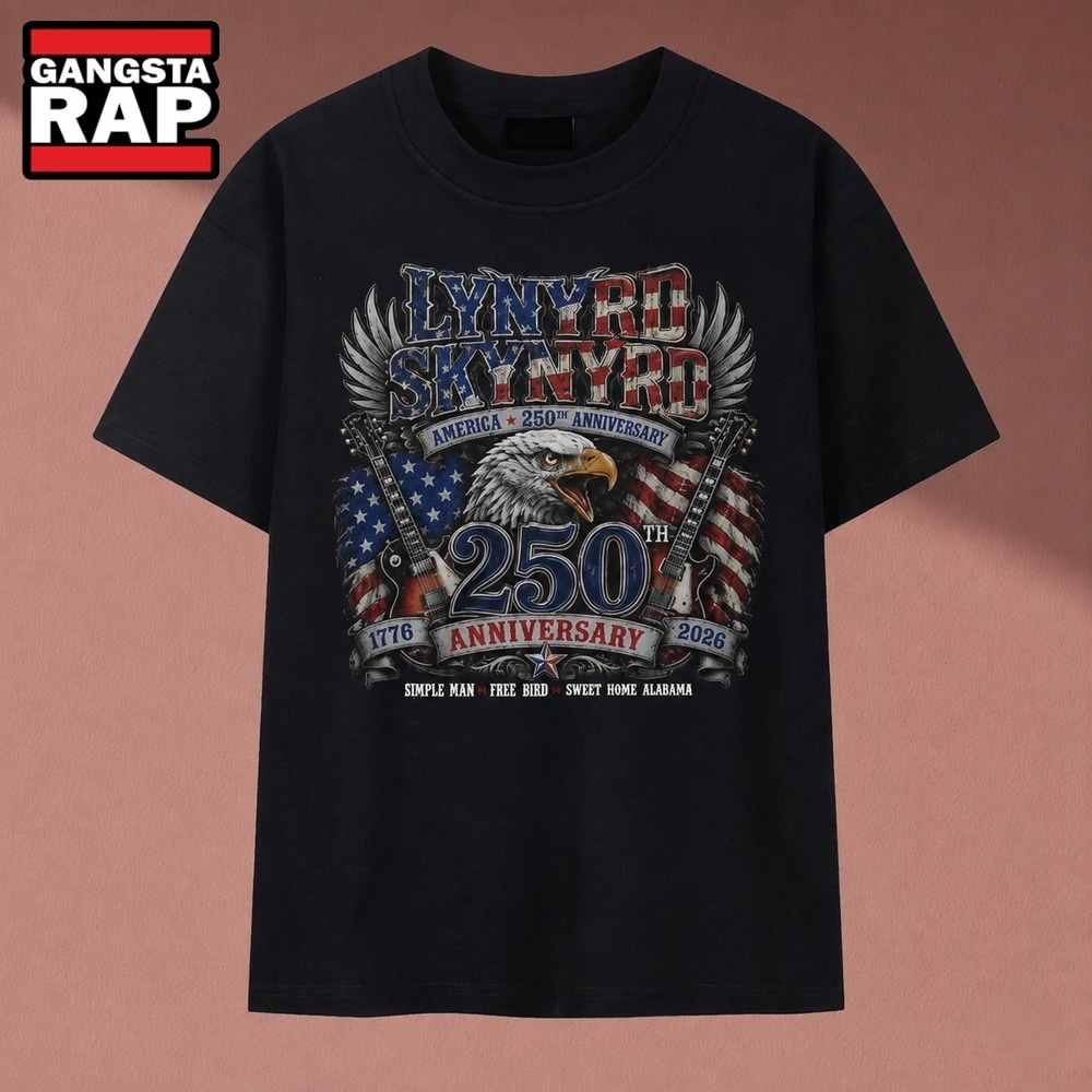 Vintage Lynyrd Skynyrd America 250th Anniversary American Eagle Graphic T Shirt, Music 2D Shirt Vintage Lynyrd Skynyrd America 250th Anniversary American Eagle Graphic T Shirt, Music 2D Shirt