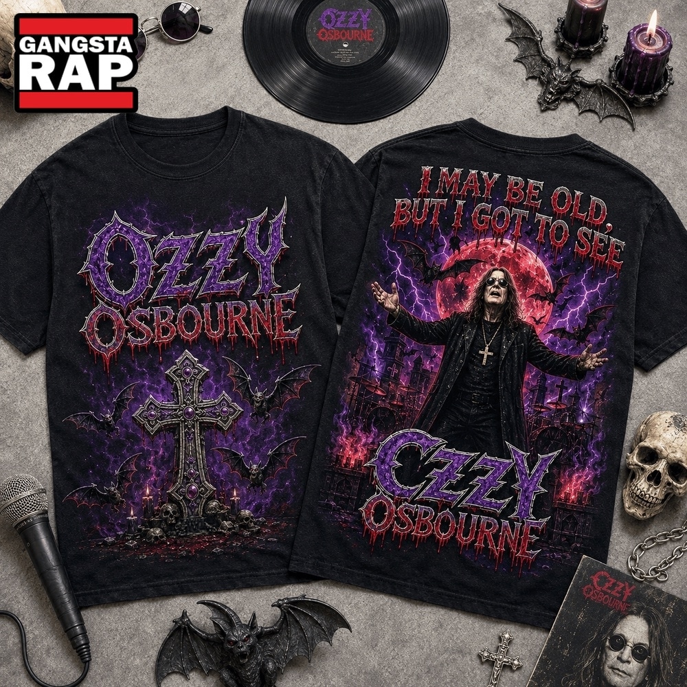 Vintage Ozzy Osbourne I May Be Old Graphic 3D Shirt , Music Trending 3D Shirt Vintage Ozzy Osbourne I May BE Old Graphic 3D Shirt