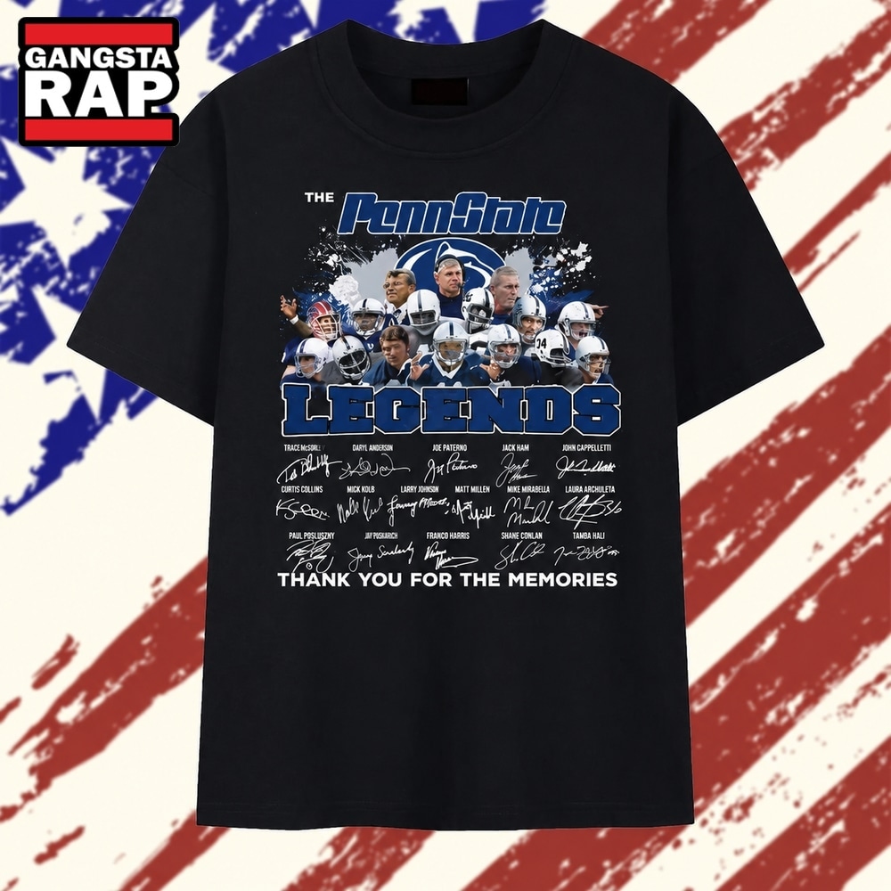 Vintage Penn State Legends Signatures College Football T Shirt , Trending 2D Shirt Vintage Penn State Legends Signatures College Football T Shirt , Trending 2D Shirt