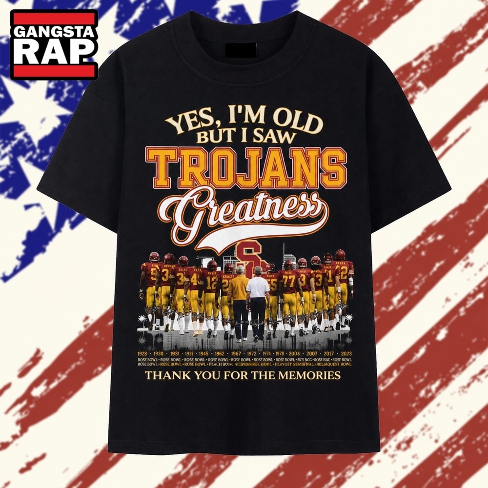Vintage USC Trojans Yes I'm Old But I Saw Greatness Football T Shirt, Trending 2D Shirt Vintage USC Trojans Yes I'm Old But I Saw Greatness Football T Shirt, Trending 2D Shirt