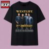 Vintage Westlife 25th Anniversary Thank You For The Memories Signatures T Shirt, Music 2D Shirt Vintage Westlife 25th Anniversary Thank You For The Memories Signatures T Shirt