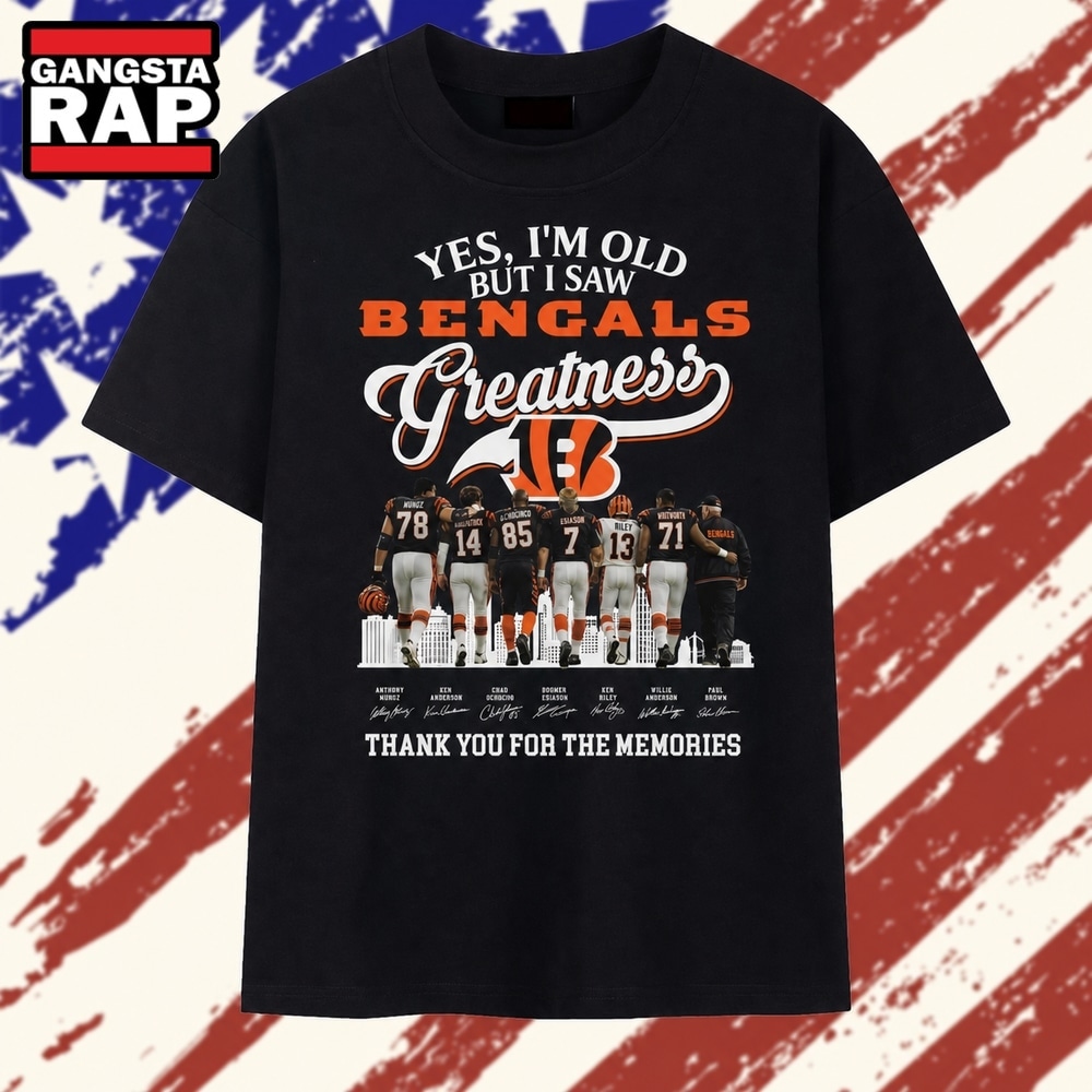Vintage Yes I'm Old But I Saw Cincinnati Bengals Greatness Memories 2026 T Shirt, Trending 2D Shirt Vintage Yes I'm Old But I Saw Cincinnati Bengals Greatness Memories 2026 T Shirt, Trending 2D Shirt