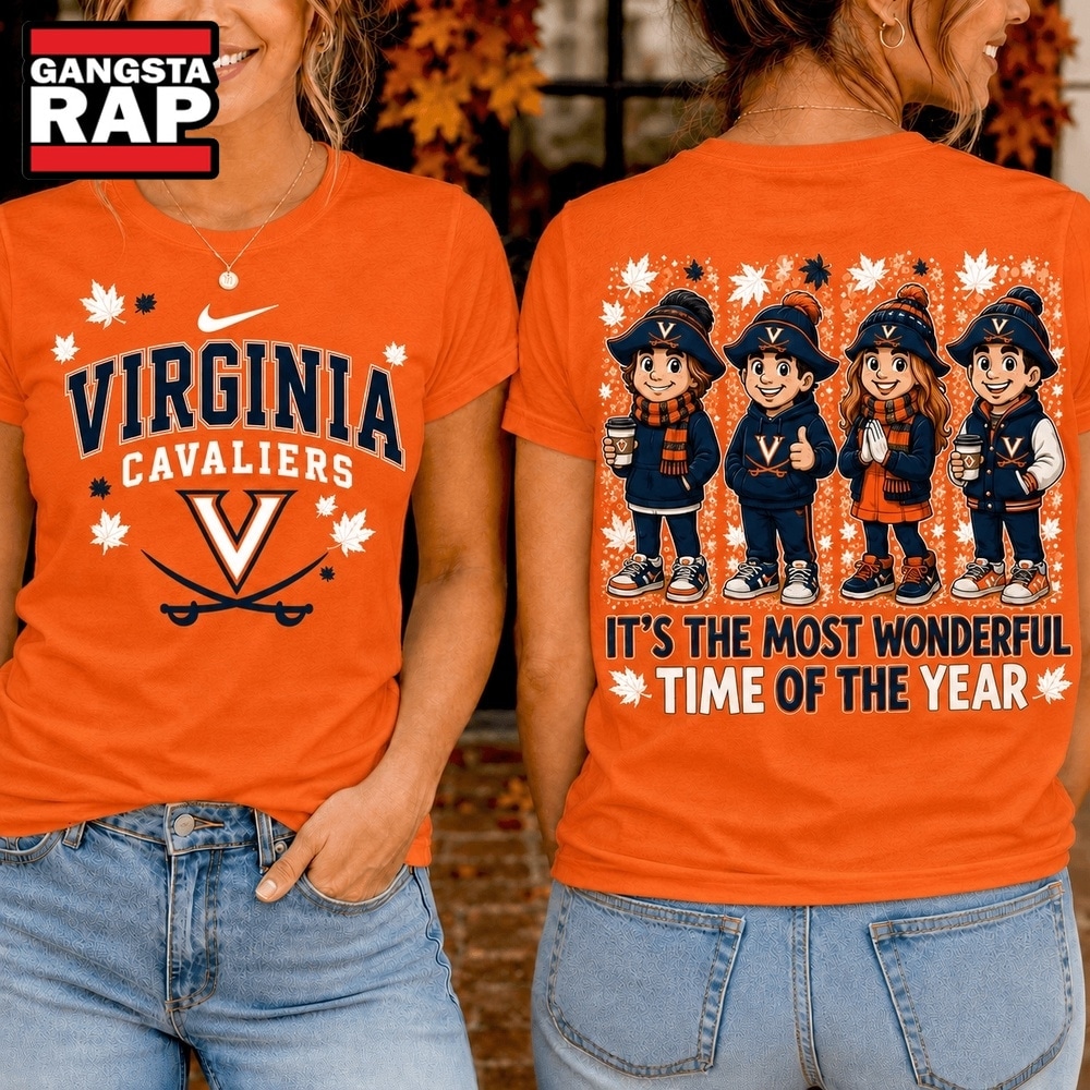 Virginia Cavaliers 2026 NCAA Autumn Festive Cheer T Shirt , NCAA 3D Shirt Virginia Cavaliers 2026 Ncaa Autumn Festive Cheer T Shirt