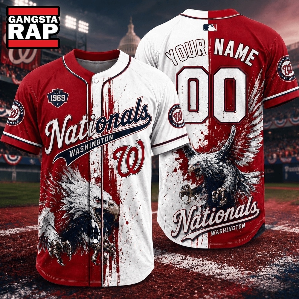 Washington Nationals 2026 MLB Eagle America Personalized Baseball Jersey , MLB Baseball Jersey Washington Nationals 2026 Mlb Eagle America Personalized Baseball Jersey