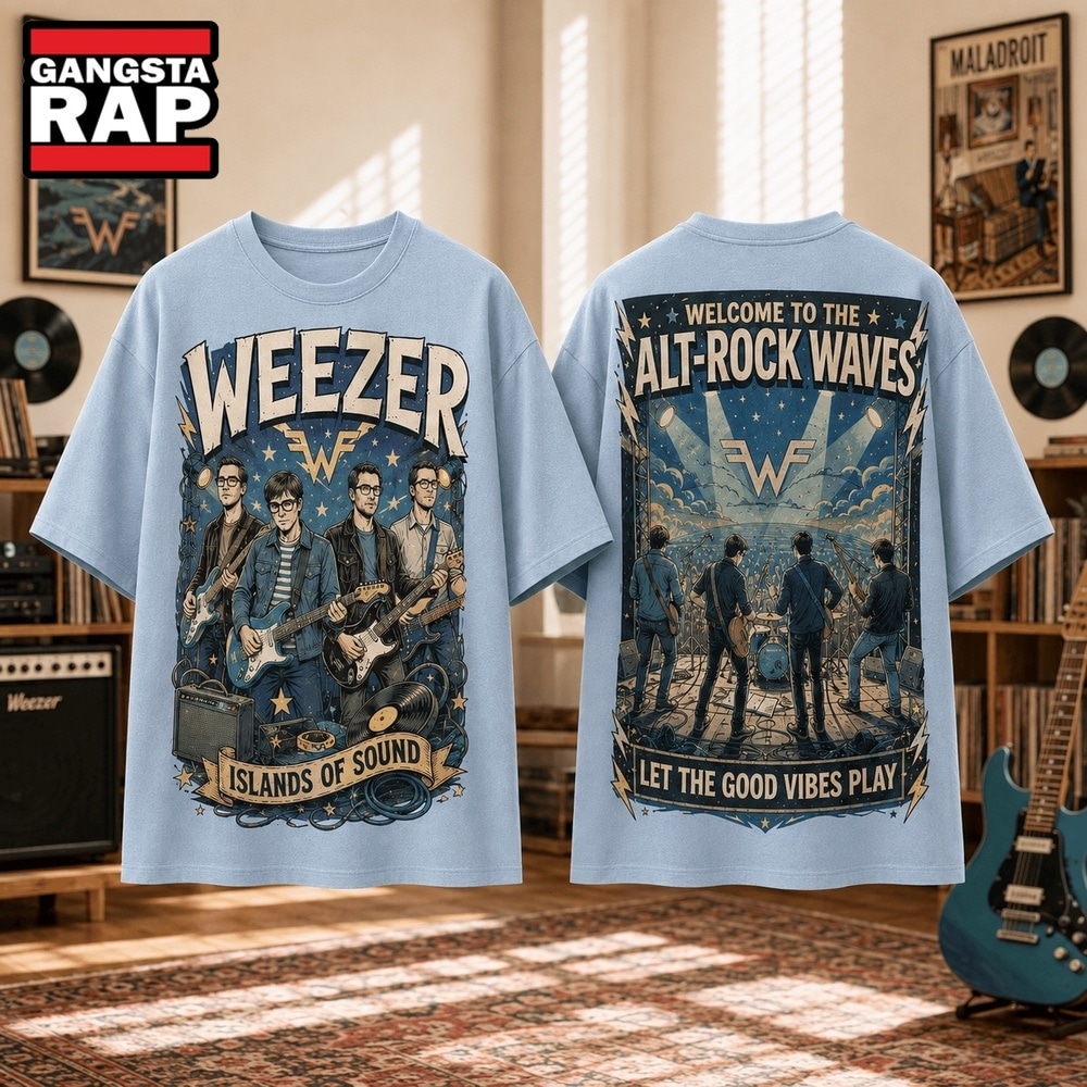 Weezer Islands of Sound Welcome To The Alt Rock Waves 3D Shirt, Trending 3D Music Shirt Weezer Islands of Sound Welcome To The Alt Rock Waves 3D Shirt, Trending 3D Music Shirt
