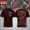 Wisconsin Badgers 2026 NCAA Firefighter Built for the Fire 3D Shirt , NCAA 3D Shirt Wisconsin Badgers 2026 Ncaa Firefighter Built For The Fire 3D Shirt