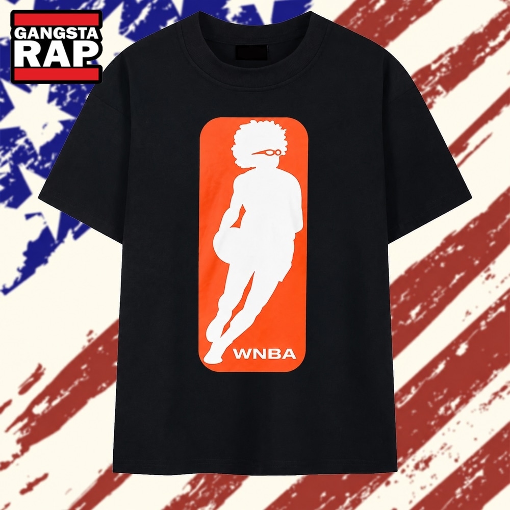 WNBA Player Silhouette Vintage Style Basketball Graphic T Shirt , Trending 2D Shirt Wnba Player Silhouette Vintage Style Basketball Graphic T Shirt
