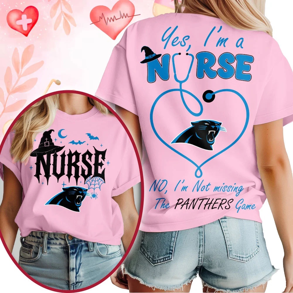 Carolina Panthers NFL Night Shift Never Misses Game Day Halloween Nurse Unisex 3D Shirt, Football New Design Shirt Carolina Panthers NFL Night Shift Never Misses Game Day Halloween Nurse Unisex 3D Shirt, Football New Design Shirt