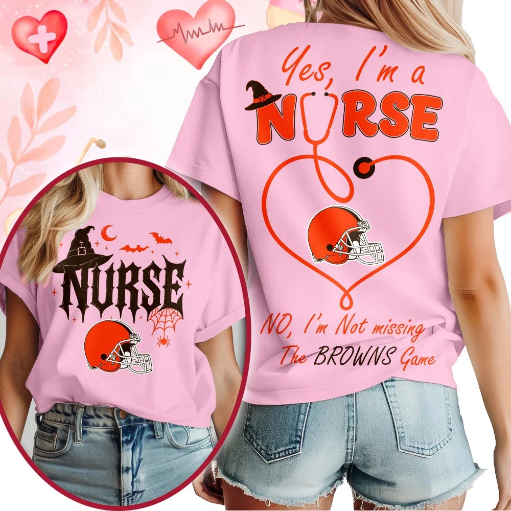 Cleveland Browns NFL Night Shift Never Misses Game Day Halloween Nurse Unisex 3D Shirt, Football New Design Shirt Cleveland Browns NFL Night Shift Never Misses Game Day Halloween Nurse Unisex 3D Shirt, Football New Design Shirt