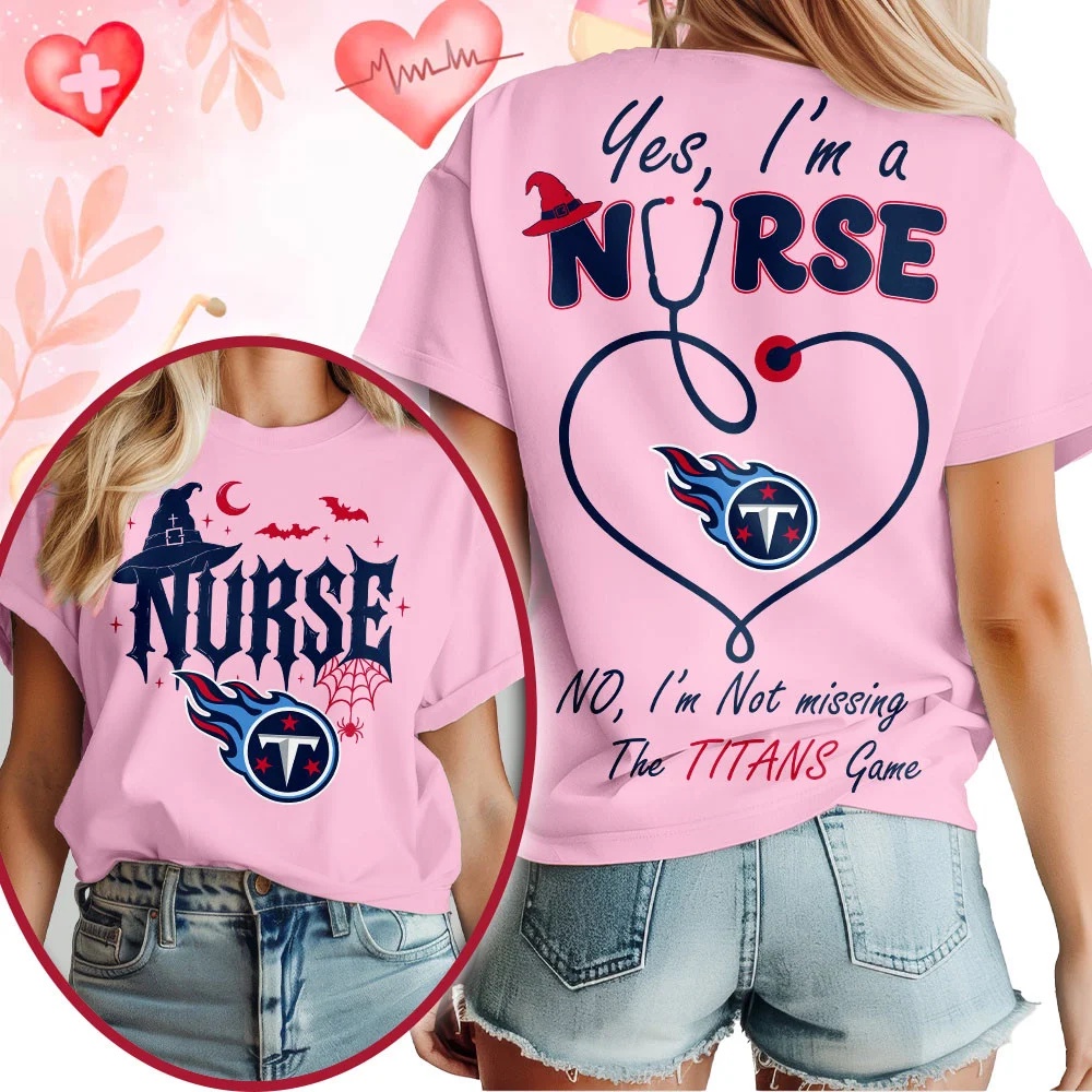 Tennessee Titans NFL Night Shift Never Misses Game Day Halloween Nurse Unisex 3D Shirt, Football New Design Shirt Tennessee Titans NFL Night Shift Never Misses Game Day Halloween Nurse Unisex 3D Shirt, Football New Design Shirt