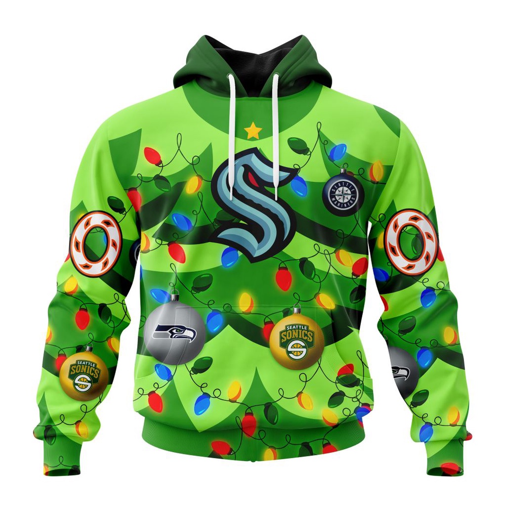 NHL Seattle Kraken Specialized Christmass Tree Color And City's Sport Teams Hoodie, T Shirt, NHL 3D Shirt Nhl Seattle Kraken Specialized Christmass Tree Color And City S Sport Teams Hoodie T Shirt 1